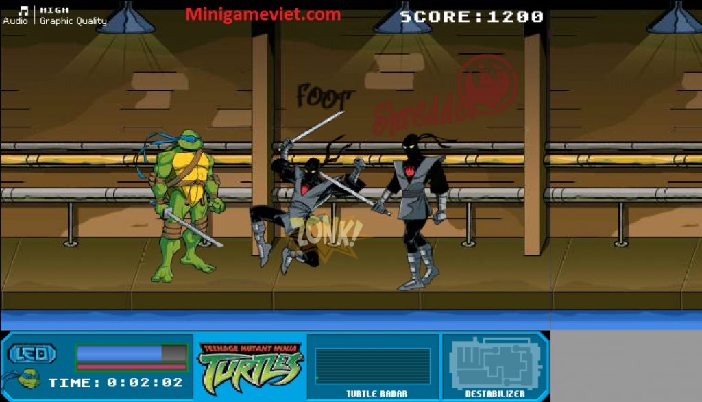 Chơi game Ninja Rùa 3 – Game phiêu lưu hay nhất hiện nay