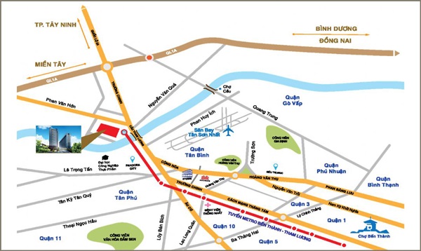 Dự án khu căn hộ Depot Metro Tham Lương – Quận 12 vi tri Depot Metro Tham Luong jpg - Dự án khu căn hộ Depot Metro Tham Lương – Quận 12