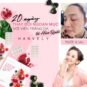 Hiệu quả viên uống trắng da Hanvely